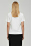Ecru V-Neck T-Shirt - 3