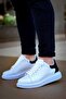 Kb-X500 Kuback Lace-Up White Black Casual Men's Shoes