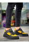 Kb-X8 Kuback Black Yellow Skin High Sole Casual Sports Shoes - 4