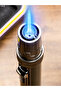 Cigar Lighter Metal Windproof Butane Gas Lighter with Cigar Puncher and Holder Gift for Men (GOLD) - 3