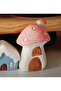 6.3cm Mushroom House, 3D Terrarium Decor Silicone Mold K-1429, Stone Powder Soap Plaster Candle Mold