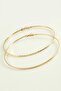 Gldisptm Striped Metal Hoop Earrings 8-9-10 (15357) Cm-10 cm - 2