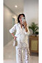 Nustre Ecru Laced Shirt and Pants Set - 3