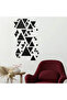 منحوتة أكريليك - مثلثات - AC-312026041-مقاس 100x60 - أسود