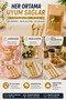 Set of 75 Gold Plastic Forks, Spoons and Knives, Hard Luxury Disposable Party Invitation Serving Set - 4