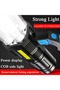 Super Bright LED Flashlight with COB Side Light Rechargeable Waterproof Outdoor Torch - 6