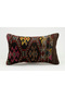 Handmade Vintage Throw Pillow Cover Made from Old Kilim, Wool, 30X50 cm