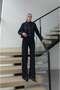 Dark Navy Blue Hussar Jacket Pants Denim Suit