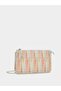 Woven Crossbody Clutch with Bead Trim
