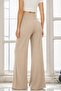 Women's high waist wide leg long janjan crepe pants - 2