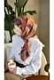 Cotton Soft Lara Pattern Scarf-Orange - 6