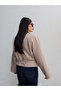 Beige Stand Collar Belted Trench Coat - 501326 - 5
