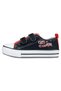 Unisex Kids Vegan Velcro Black Sneakers - Paws on Taksim Design - 3