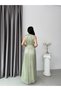 Mint Belted Pleated Crew Neck Maxi Dress - 7