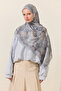 Monaco Kraş Shawl - Gray