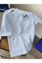 Unisex Men/Women Panda Pocket Custom Printed Oversize Cotton T-Shirt