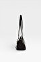 Rectangular Baguette Shoulder Bag Black - 3