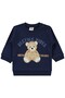 Teddy Bear Printed 3-18 Month Set - Navy Blue - 3