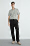 Elastic Waist Muslin Fabric Trousers - 2