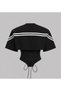Trendy Iconic Design Waist-Fitting Corset Detail Crop Sweat Track Suit - Trendy Iconic Design Waist-Fitting Corset Detail Crop Sweat Suit Set - 4