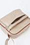 Women's Fulya Mink Tan 4-Compartment Adjustable Strap Zipper Closure Handbag and Shoulder Bag - 4