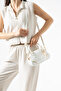 Specially Designed Stylish and Casual Hand and Shoulder Bag with Heart and Staple Detail and Adjustable Strap (Length 14 cm Width 21 cm)