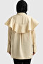 6317 - Stylish, Comfortable Peach Fabric Shirt Collar Women's Shirt - 3