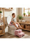 Pink Handle Children's Toilet Seat Adapter - Educational Toilet Seat and Training Adapter with Non-Slip Base