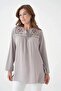 embroidered gauze blouse - 5