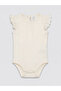 Esvab • Modern & Distinctive Zero Roba Collar Embroidered Ruffled Baby Girl Bodysuit