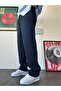 Vintage Washed Pleated Baggy Fabric Trousers - 2