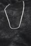 Mey i̇thalat® 316l steel curb model chain silver color men's necklace - 2