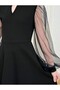 Tulle Sleeve Design/Princess Model Dress Suitable for Holidays and Graduations - 4
