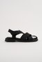 Kcl-Y03 Flat Sole Belt Buckle Sandals - 3