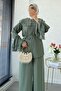 Premium Layered Chiffon Double Set – Khaki - 3