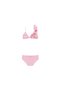 Lola Pink Kids Bikini with Chiffon Flowers Details