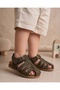 Genuine Leather Anatomical Cork Sole Children's Sandals