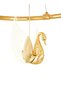 Modern Lighting, Chandelier, Light, Ring+Swan, Gold Color, 45x115 cm, Suitable for bedroom and living room, Adjustable height - 2