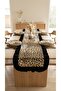Ruffled Runner Leopard Patterned 40X110