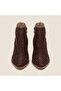 Safari Back Zipper Detailed Laser Cut Summer Boots - 6