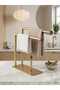 Modern Matte Gold Metal Paper Towel Holder and Towel Rack – Countertop Standing Organizer - 4