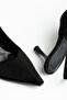 Women's Brown Suede Pointed Toe Stylish Heeled Stiletto Shoes - 4