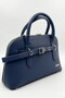 Stylish Modern Women's Shoulder Bag Convenient Navy Blue Strap Bag - 4