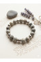 Natural Stone Large Size Round Cut Jasper Women's Bracelet Gift