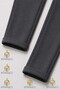 Boys' Plain Trousers 2.Mdl Elastic Waist Lycra Folded Leg Style - 5