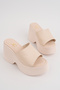 Kcl-Dl01 Genuine Leather Wedge Heel Slippers - 2