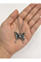 Butterfly Figured Women's Necklace Shiny Metal Design Stylish Gift Necklace - 3