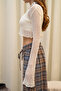 Yenka Basic İnce Bej Triko Crop - 8