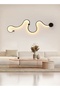 Modern Lighting, Wall Light, Black Color, Length:120 cm, Suitable for living room, dining room, bedroom, bathroom