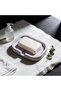 Concrete Soap Dish with Drain Channel Rounded Rectangular Bathroom Accessory - 4